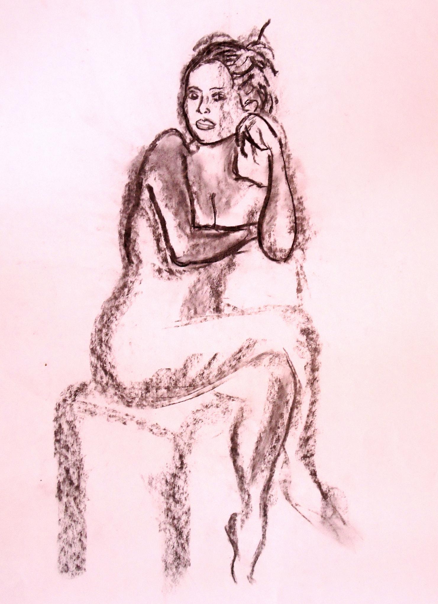 Dessin de Sophie, élève à la manufacture des Gobelins.